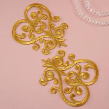 Термоаппликации металлизированные 110*95мм арт.2312 золото