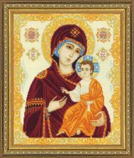 1575 "Богоматерь Иверская" Набор для вышивания мулине "Риолис" 29*35см