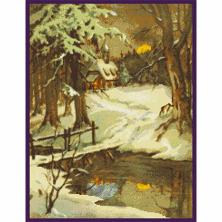 ДК-234 "Зимний лес" Схема для вышивания "Домашняя коллекция" А3 180*237кл