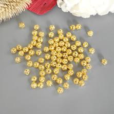 Бусины металл  4мм арт.ИВ-249 (10шт)