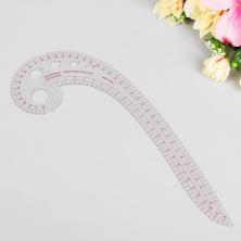 Лекало "Улитка" 10,5*30см метрическое арт.1215387