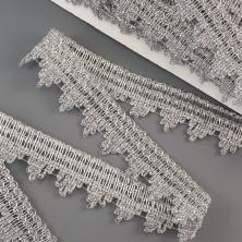 Тесьма металлизированная 35мм арт.8667