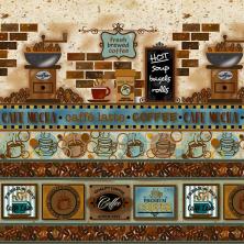 Ткань для пэчворка 60*110см Peppy Caffe Latte Panel арт.4499