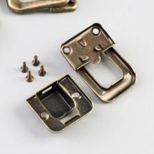 Замок для шкатулок 25*36мм арт.3539216 бронза
