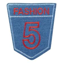 Термоаппликация "Карман Fashion-5" 75*85мм арт.21089 т.голубой/красный