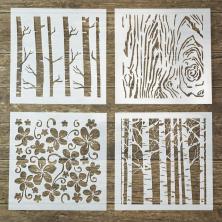 Трафарет "Природа" 13*13см ИВ-1104