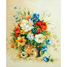 "Летние цветы" 30*40см арт.65393 Картина стразами