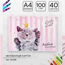 Альбом для рисования "Кошечка" А4 арт.5666536 (40л)