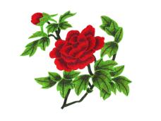 Аппликация "Цветы" 21*27см арт.123-04 красный/зеленый