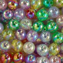 Бусины акрил 10мм арт.3420 ассорти (50гр)