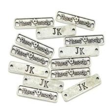 Коннектор "Hand made" 25*6мм арт.ИВ-318 ант.серебро