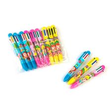 Ручка шариковая автоматическая с рисунком 6 цветов арт.1302047