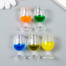 Подвеска акрил "Бокал" 20*20*40мм арт.9233536 ассорти