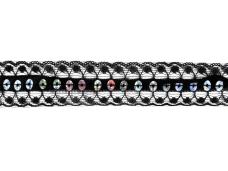 Кружево капрон  23мм с пайетками арт.SD-05 черный