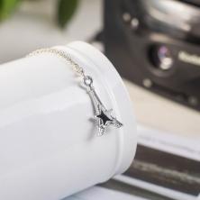 Кулон "Эйфелева башня" 45см арт.4328957 серебро