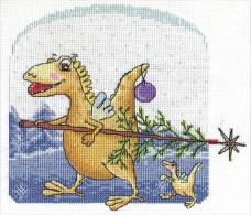 PANNA арт.ВК-1258 "Новый год Дракона" Набор для вышивания мулине 20*18см