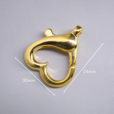 Карабин для бижутерии 24*20мм 