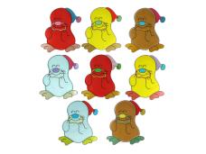 Термоаппликация "Крот" 190*150мм арт.ФУ-2886 ассорти