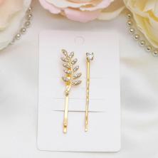 Набор невидимок для волос 6,0см арт.2788673 золото (2шт)