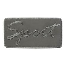 Термоаппликация Светоотражающая " Sport " 79*41мм арт. 100со серый