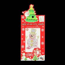 Наклейки пластик стразы 26*11см 