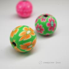 Бусины глина 12мм арт.АЯ-0201 ассорти (10шт)