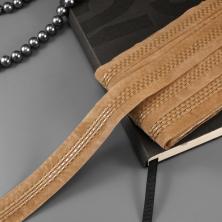 Тесьма под замшу 30мм арт.ФУ-1101 бежевый