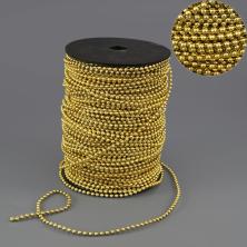 Бусы 3мм арт.ФУ-7381 золото