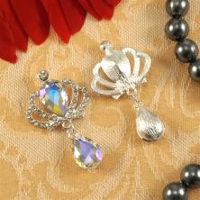 Серединка ювелирная металл 55*31мм со стразами арт.SF-5970