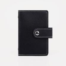 Визитница на кнопке 26 карт 11*7,5см арт.9164003 черный