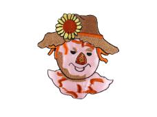 Термоаппликация "Пугало в шляпе розовый" 80*75мм арт.AF-13T105