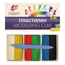Пластилин  6цв 