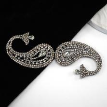 Застежка 130*50мм со стразами арт.JRTB-1177