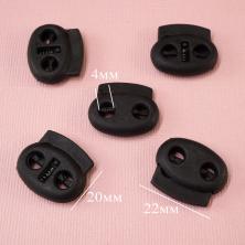 Фиксатор 24*20мм отв-е 4мм арт.5077429 черный