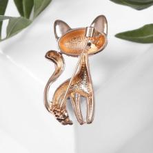 Брошь "Кошка" 25*40мм арт.5244545 черный/микс