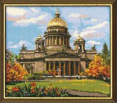 923 "Исаакиевский собор" Набор для вышивания мулине "Риолис" 46*40см