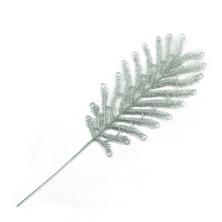 Ветка 36см с глиттером арт.SF-3119 серебро