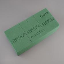 Губка флористическая для живых цветов OASIS 23*11*8см арт.12330 зеленый