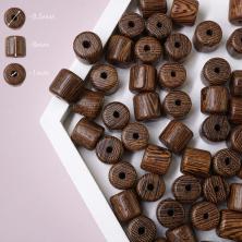 Бусины дерево Венге 8*8,5мм ИВ-1138 натур. (50шт)