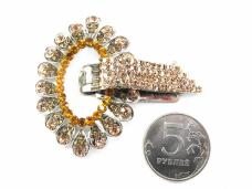 Застежка шубная со стразами арт.ФУ-2355