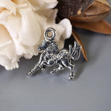 Подвеска "Лошадь" 14*15мм арт.ИВ-674 серебро