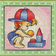 PANNA арт.Д-0697 "Антошка" Набор для вышивания мулине 18*18см
