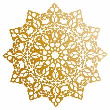 Трансфер декоративный "Салфетка" 17*25см арт.V-072 золото