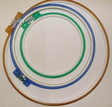 Набор пяльцы пластик 16см, 21см, 26см