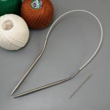 Спицы круговые на шнуре+игла 40см 