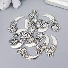 Подвеска "Клык дракона" 29*13мм арт.7006302 серебро