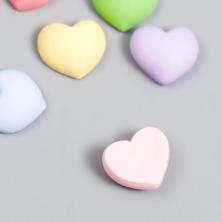 "Сердце зефирное" 13*13мм арт.7706075 микс