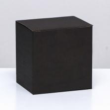 Коробка крафт№1 (гофра) 12*12*9,5см арт.9596977 черный
