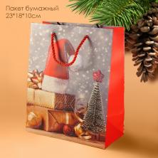 Пакет бумажный 23*18*10см 