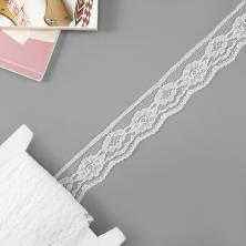 Кружево капрон  28мм арт.3441 белый